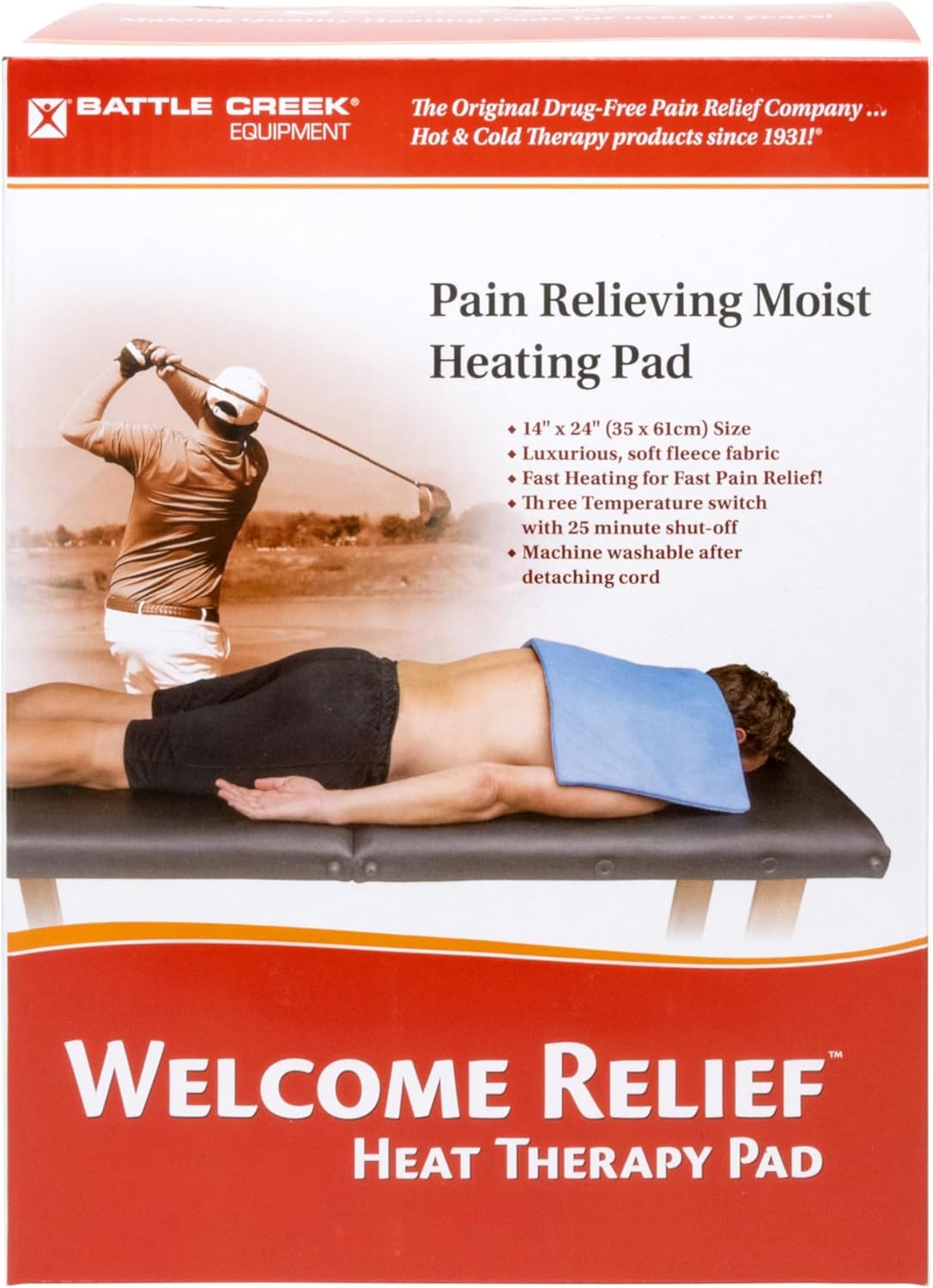 Thermophor サーモフォアーセラピー パッド Thermophore Welcome Relief Large Heat Therapy Pad – Moist or Dry Drug-