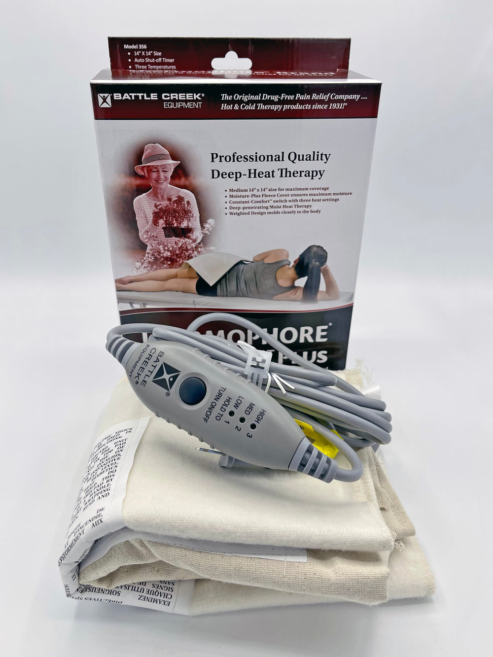 Thermophore MaxHEAT Plus Moist Heat Pack (Model 356) Medium (14 x 14) New Switch