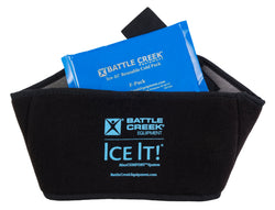 photo of a battle creek ice it wrap with Blue ice pack 