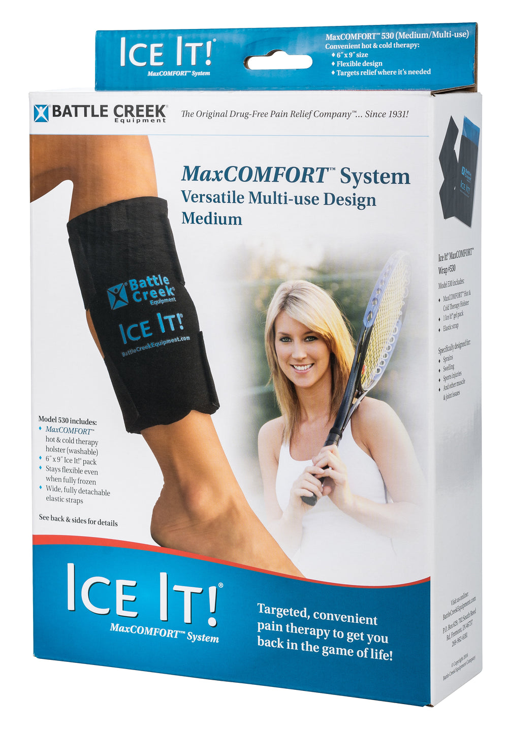 photo of a box containing a battle creek ice it wrap   