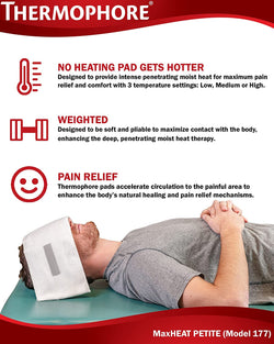Thermophore MaxHEAT Moist Heat Pack (Model 177) Petite (4 x 17)