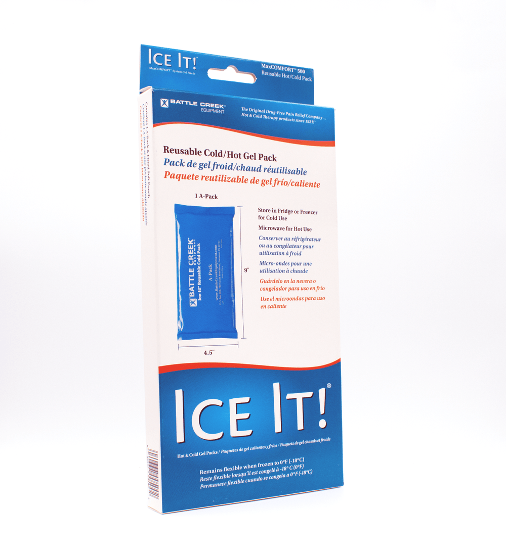front photo of a box containing Ice it  product 