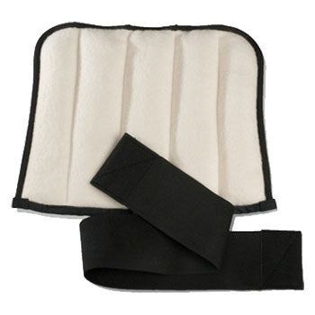 wrap opened inside out with strap 